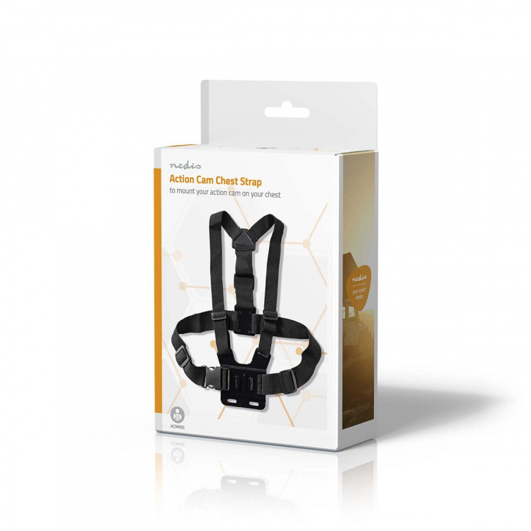Nedis Action Kamera Fäste | Bröst | Svart