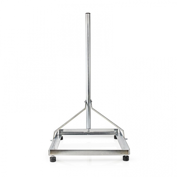 Nedis Satellite Balkong fäste | Mast längd: 1.00 m | Maximal diskstorlek: 90.0 cm | Bottenplatta storlek: 1 x 50 x 50 cm | Stål | Silver