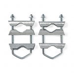 Nedis Satellite Mast klämma | Diameter räckvidd: 40 - 60 mm | Stål | Silver