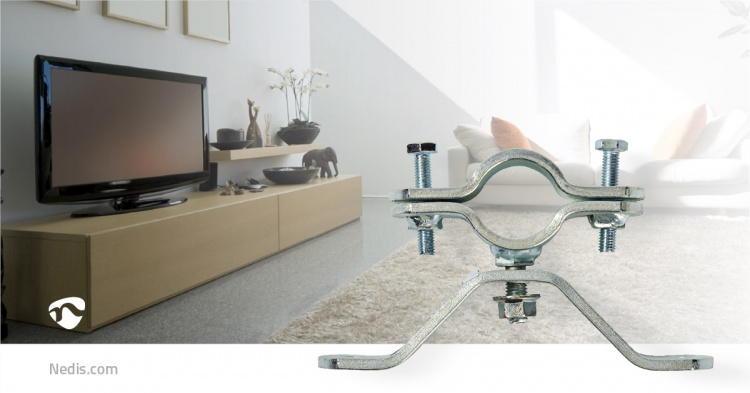 Nedis Satellite Mast klämma | Diameter räckvidd: 38 - 40 mm | Stål | Silver