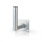 Nedis Satellite väggfäste | Avstånd till vägg: 250 mm | Diameterklämma: 42 mm | Maximal diskstorlek: 100 cm | Stål | Silver