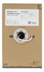 DELTACO U/UTP Cat6 riser installationskabel, 305m box, 250MHz, Delta-c