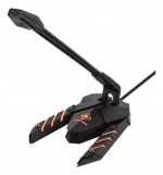 DELTACO GAMING bordsmikrofon, RGB, USB-anslutning, svart/grå DELTACO GAMING bordsmikrofon, RGB, USB-anslutning, svart/grå