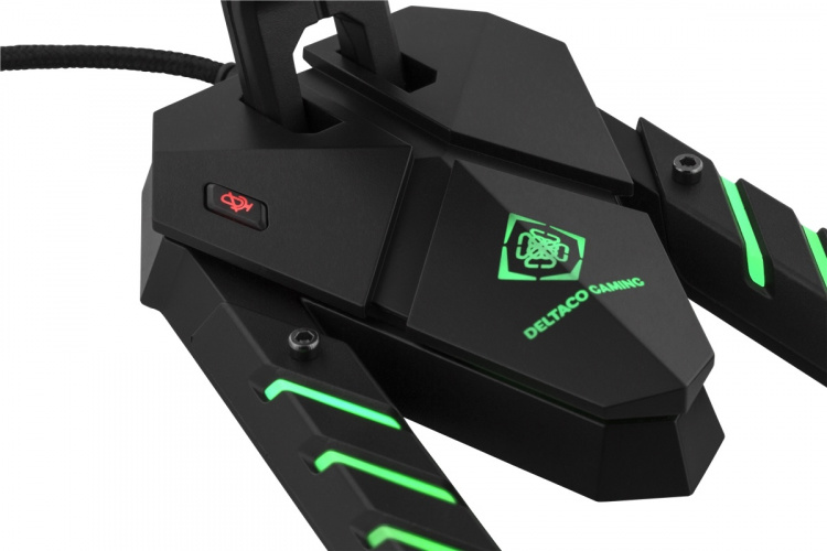 DELTACO GAMING bordsmikrofon, RGB, USB-anslutning, svart/grå DELTACO GAMING bordsmikrofon, RGB, USB-anslutning, svart/grå