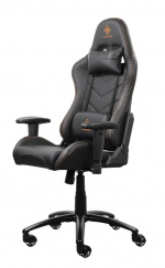 DELTACO GAMING gaming-stol i konstläder, nackkudde, ryggkudde, svart/orange DELTACO GAMING gaming-stol i konstläder, nackkudde, ryggkudde, svart/orange