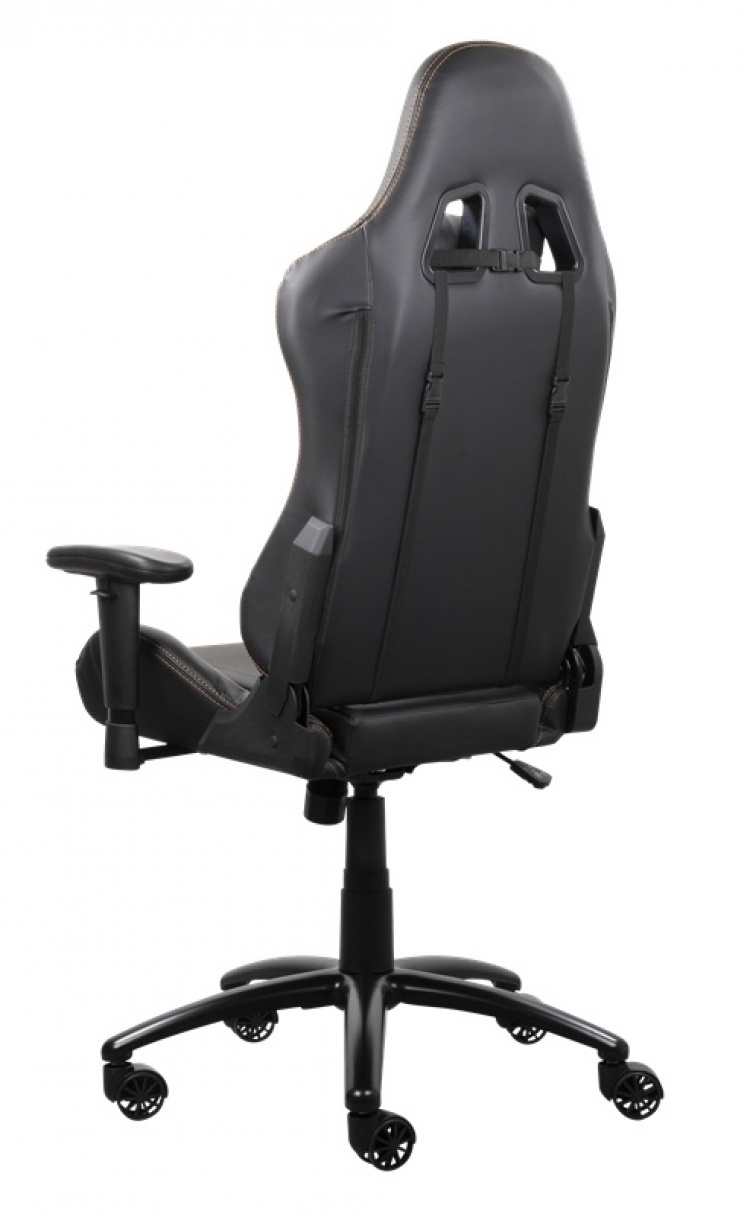 DELTACO GAMING gaming-stol i konstläder, nackkudde, ryggkudde, svart/orange DELTACO GAMING gaming-stol i konstläder, nackkudde, ryggkudde, svart/orange