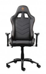 DELTACO GAMING gaming-stol i konstläder, nackkudde, ryggkudde, svart/orange DELTACO GAMING gaming-stol i konstläder, nackkudde, ryggkudde, svart/orange