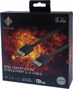 DELTACO GAMING DisplayPort-kabel, 7680x4320 60Hz, 2m, svart DELTACO GAMING DisplayPort-kabel, 7680x4320 60Hz, 2m, svart