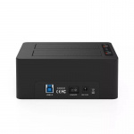 HDD/SSD Dockningsstation med två platser, USB 3.1 Gen 2, 10 Gbp