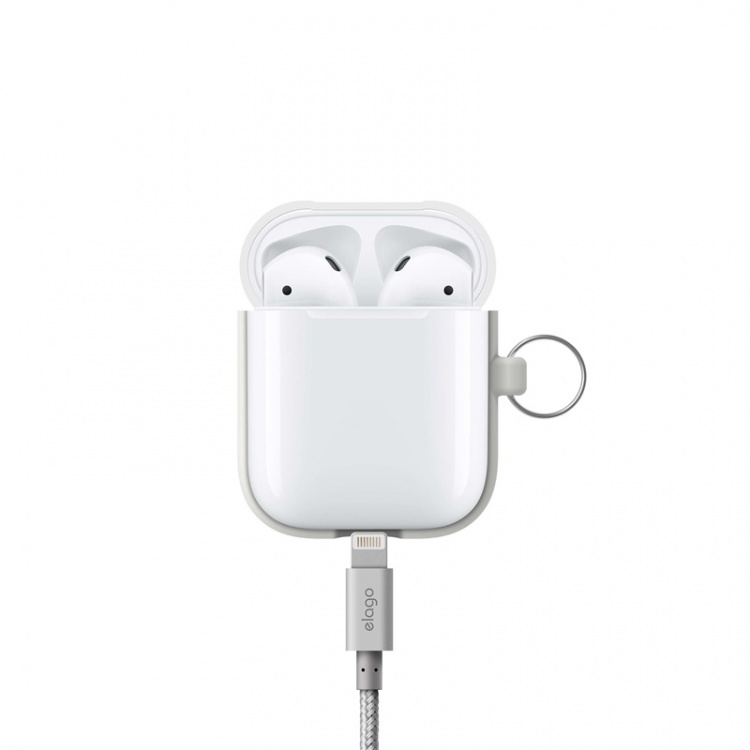 Elago Skyddsväska för Airpod med Hängare Vit