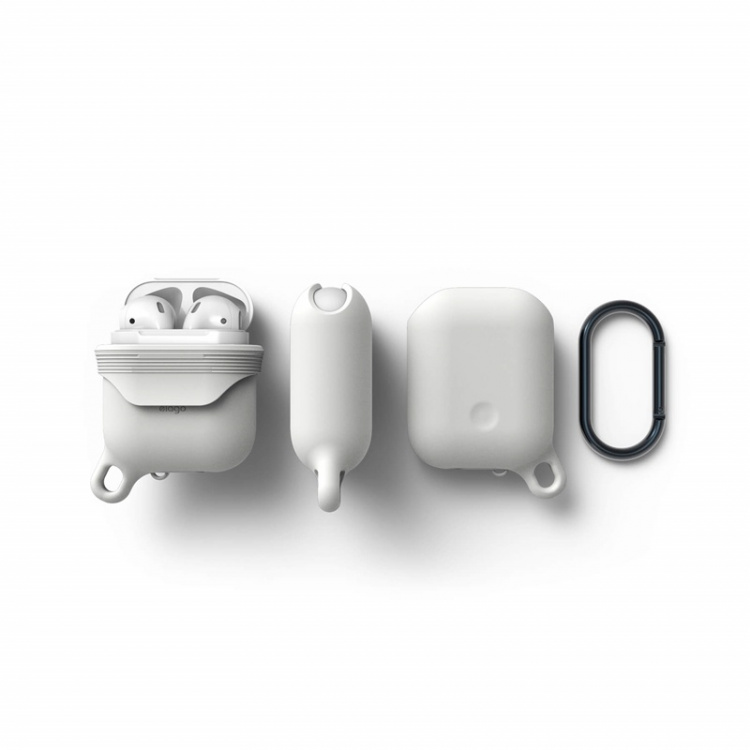 Elago Skyddsväska för Airpod Vattentät med Hängare Vit Elago Skyddsväska för Airpod Vattentät med Hängare Vit