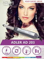 Adler varmluftsborste - grå