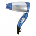 Adler hopfällbar hårfön - blå/silver