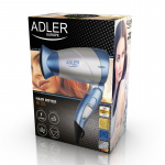 Adler hopfällbar hårfön - blå/silver