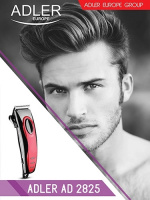 Adler hårtrimmer inkl. sax och underhålls-kit