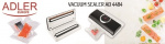 Adler AD 4484 vakuumförpackare, svart 