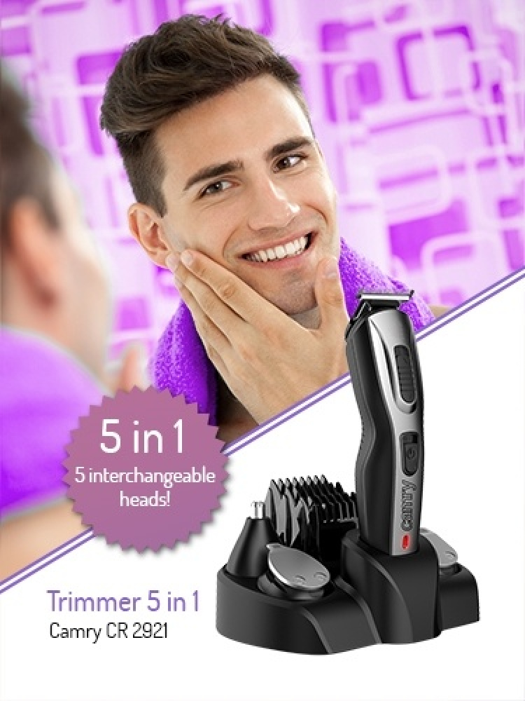 Camry hår- och skäggtrimmer 5-i-1