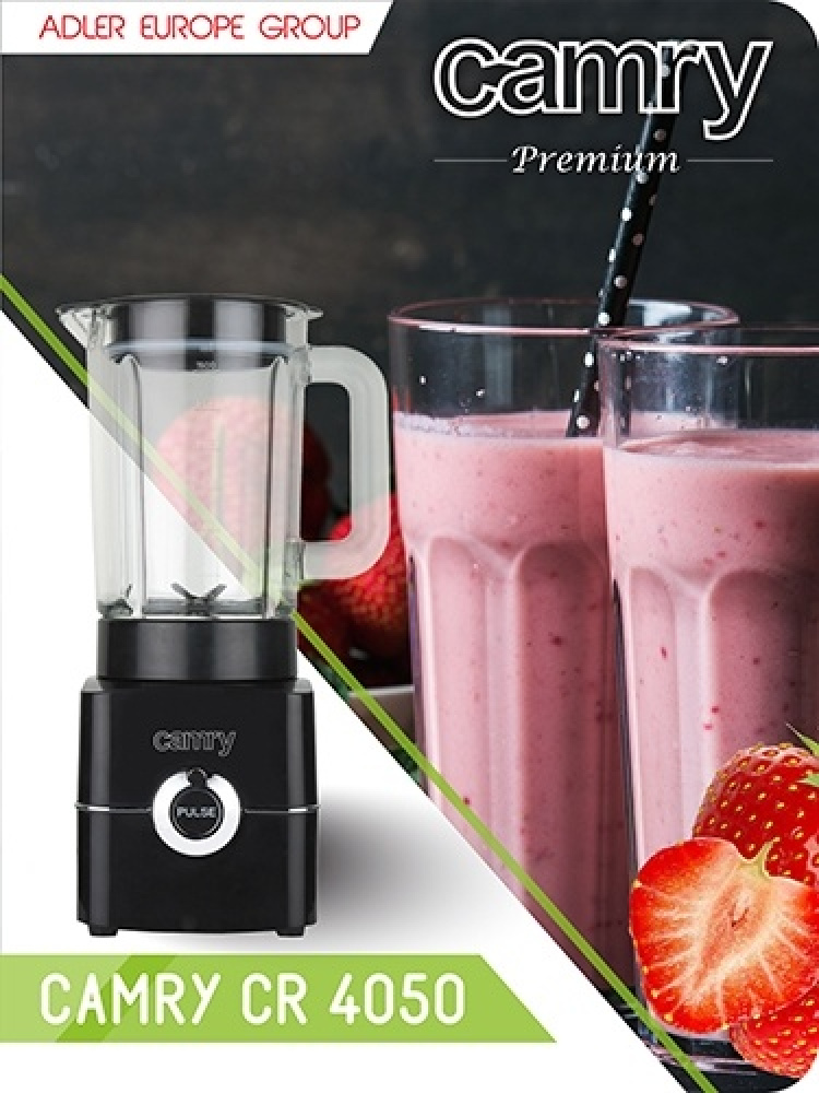 Camry Blender med pulse-funktion, svart, 500W