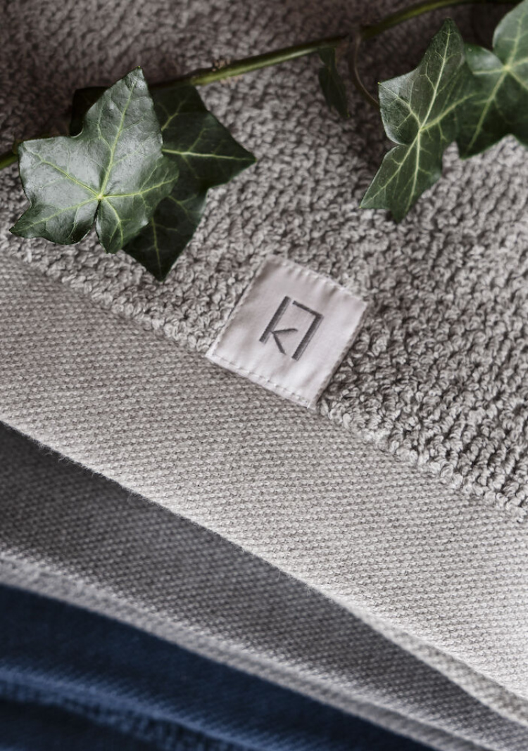 Kosta Linnewäfveri Frotté Bomull/Lin Ljusgrå 70x130cm