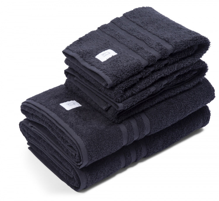 Kosta Linnewäfveri Frotte Svart 50x70cm Kosta Linnewäfveri Frotte Svart 50x70cm