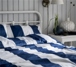 Kosta Linnewäfveri Fjällbacka Satin 2-pack, Marin