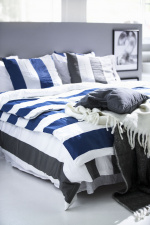 Kosta Linnewäfveri Fjällbacka Satin 2-pack, Marin