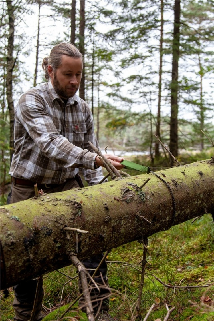 Orrefors Hunting sågkedja, ficksåg i nylonfodral, 1m Orrefors Hunting sågkedja, ficksåg i nylonfodral, 1m