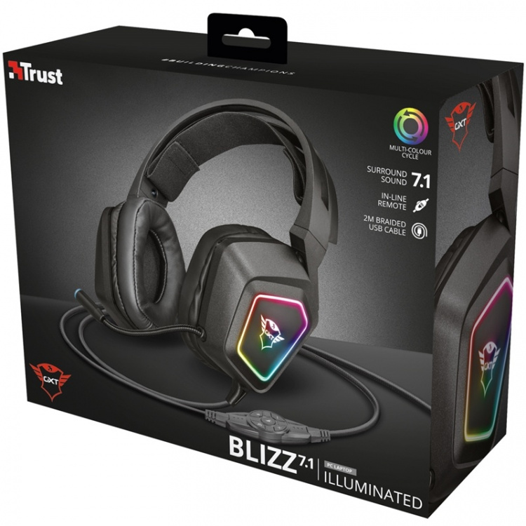Trust GXT 450 Blizz RGB 7.1 Headset