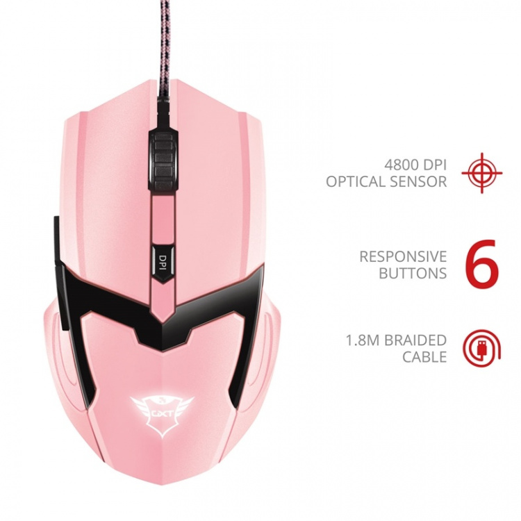 Trust GXT 101P Gav Gaming mouse Pink Trust GXT 101P Gav Gaming mouse Pink