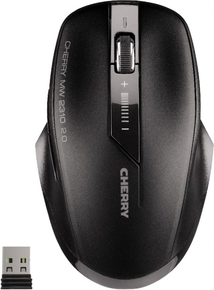 Cherry MW 2310 2.0, trådlös mus, 5-knappar, USB nano-mottagare, svart Cherry MW 2310 2.0, trådlös mus, 5-knappar, USB nano-mottagare, svart