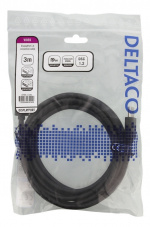 DELTACO DisplayPort kabel, DP 1.4, 7680x4320 i 60Hz, 3m, svart DELTACO DisplayPort kabel, DP 1.4, 7680x4320 i 60Hz, 3m, svart
