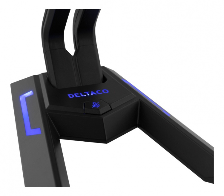 DELTACO USB-skrivbordsmikrofon, frekvensomfång 100 Hz - 1 kHz