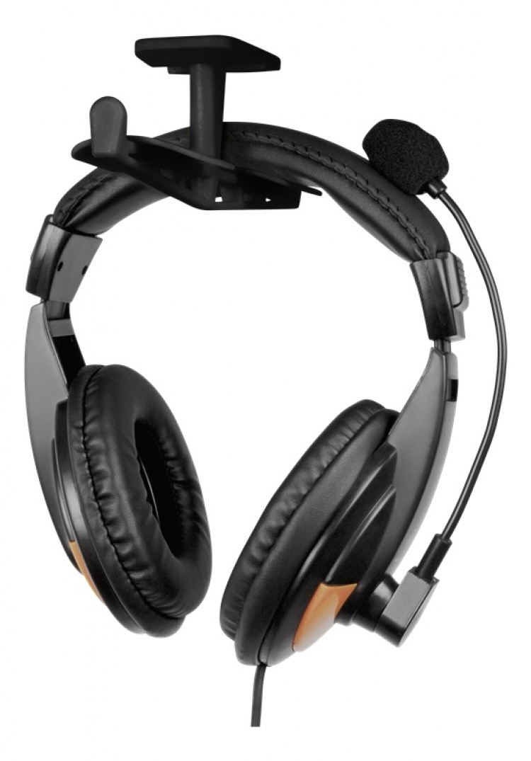 DELTACO GAMING headset-hängare för 2st headsets, ABS plast, svart DELTACO GAMING headset-hängare för 2st headsets, ABS plast, svart