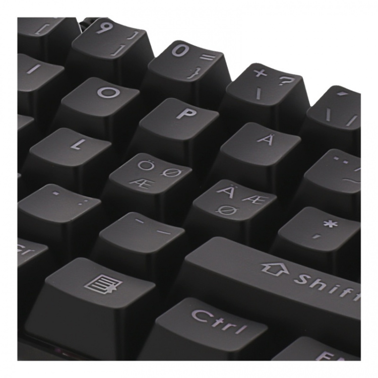 DELTACO GAMING mekaniskt tangentbord med röda brytare, 60% RGB, 62st tangenter