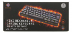 DELTACO GAMING mekaniskt tangentbord med röda brytare, 60% RGB, 62st tangenter