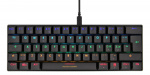 DELTACO GAMING mekaniskt tangentbord med röda brytare, 60% RGB, 62st tangenter