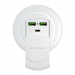 90W skrivbordsinbäddad laddstation, USB-C och QC3.0, 90W USB-C PD, USB