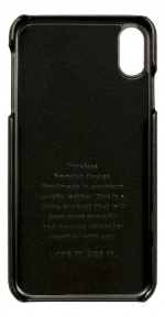 Nic & Mel Corey, case with card slots, iPhone XS Max, black leather