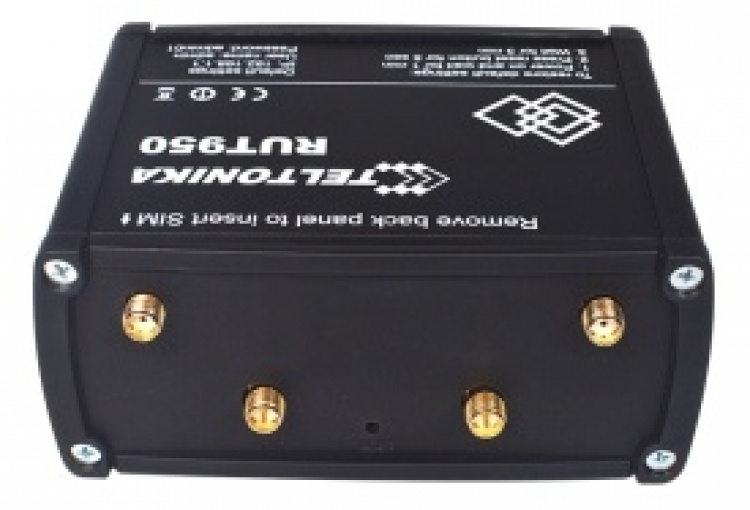 Teltonika RUT950 GSM-3G-4G-router, dual sim,4G upp till 150 Mbps,svart Teltonika RUT950 GSM-3G-4G-router, dual sim,4G upp till 150 Mbps,svart