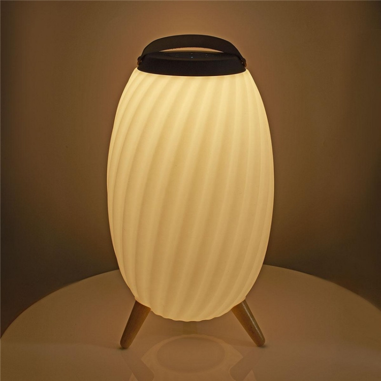 Nedis Bluetooth-högtalare med stämmningsbelysning | 6 timmar | Ambient design | 90 W | Mono | RGB / Varm Vit | IPX5 | Synkroniseringsbar | Grå / Vit