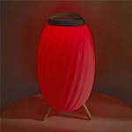 Nedis Bluetooth-högtalare med stämmningsbelysning | 6 timmar | Ambient design | 90 W | Mono | RGB / Varm Vit | IPX5 | Synkroniseringsbar | Grå / Vit