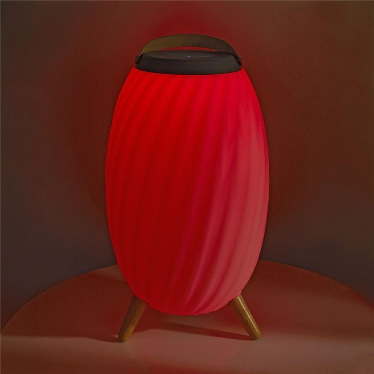 Nedis Bluetooth-högtalare med stämmningsbelysning | 6 timmar | Ambient design | 90 W | Mono | RGB / Varm Vit | IPX5 | Synkroniseringsbar | Grå / Vit