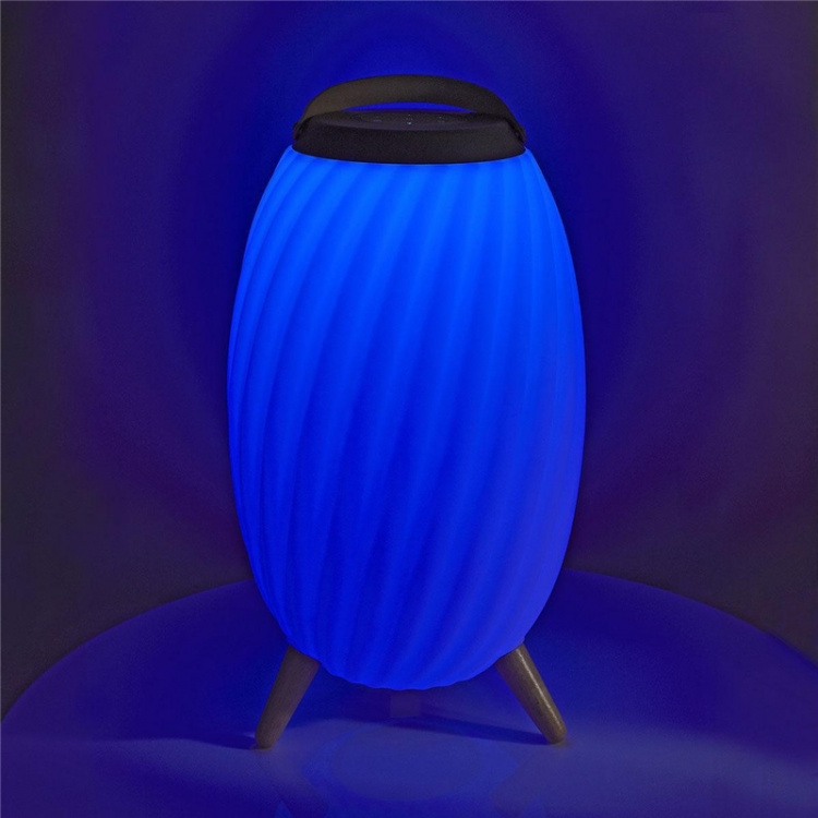 Nedis Bluetooth-högtalare med stämmningsbelysning | 6 timmar | Ambient design | 90 W | Mono | RGB / Varm Vit | IPX5 | Synkroniseringsbar | Grå / Vit