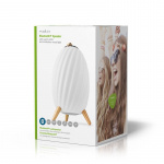 Nedis Bluetooth-högtalare med stämmningsbelysning | 6 timmar | Ambient design | 90 W | Mono | RGB / Varm Vit | IPX5 | Synkroniseringsbar | Grå / Vit