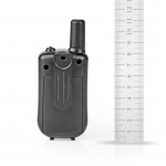 Nedis Walkie-talkie Set | 2 handenheter | Upp till 5 km | Frekvens kanaler: 8 | PTT / VOX | Upp till 2,5 timmar | Svart