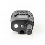 Nedis Walkie-talkie Set | 2 handenheter | Upp till 8 km | Frekvens kanaler: 8 | PTT / VOX | Upp till 2,5 timmar | Hörlursuttag | Svart