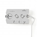 Nedis Audio switch | Anslutningsingång: 2x 3,5 mm Hane | Anslutningsutgång: 3x 3,5 mm hona + 2,5 mm hona | Funktionskontroll: Instruktionsbok | Antal knappar: 3