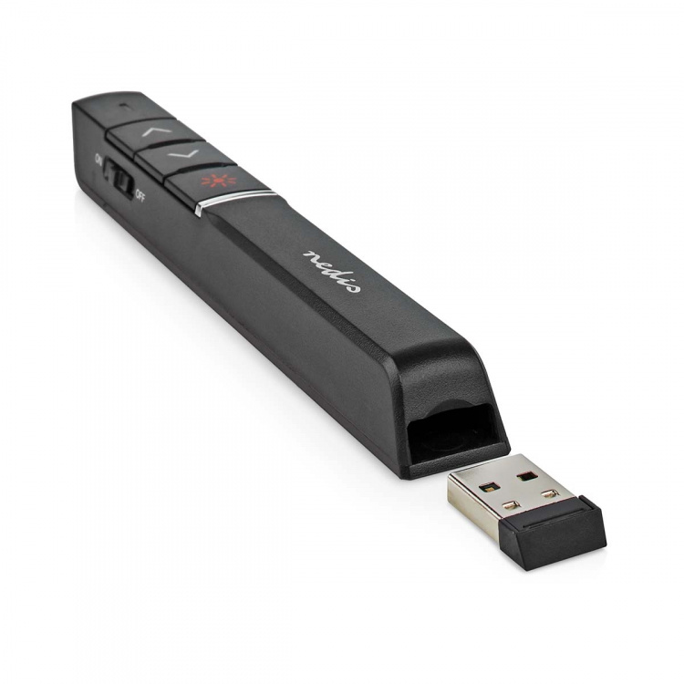 Nedis Presenterare | Laserpekare avstånd upp till: 100 m | Trådlös räckvidd upp till: 30 m | Svart Nedis Presenterare | Laserpekare avstånd upp till: 100 m | Trådlös räckvidd upp till: 30 m | Svart