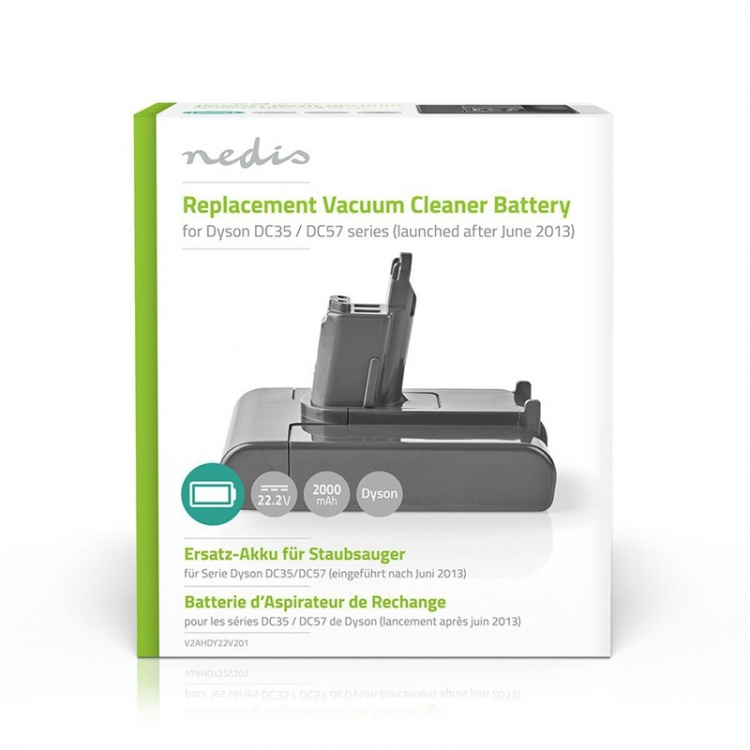 Batteri Dammsugare | Li-jon | Ersättning Dysons DC35-/DC57-serie från 2013-06