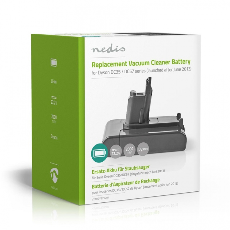 Batteri Dammsugare | Li-jon | Ersättning Dysons DC35-/DC57-serie från 2013-06